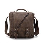 Men's Crossbody Bag Factory - OEM Retro PU Portable Large Capacity