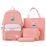 School Backpack Factory - OEM Korean Style Casual 4-Piece Backpack