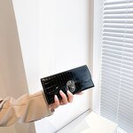 Women's Wallet Factory - OEM PU Simple Stripe Large Capacity Wallet