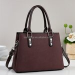 Women's Handbag Factory - OEM Solid Color Zipper Large Capacity Bag