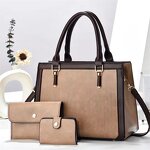 Women's Shoulder Bag Factory - Bulk 3-in-1 PU Leather Handbag Set