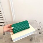 Women's Wallet Factory - OEM Simple Stripe Embroidered Long Wallet