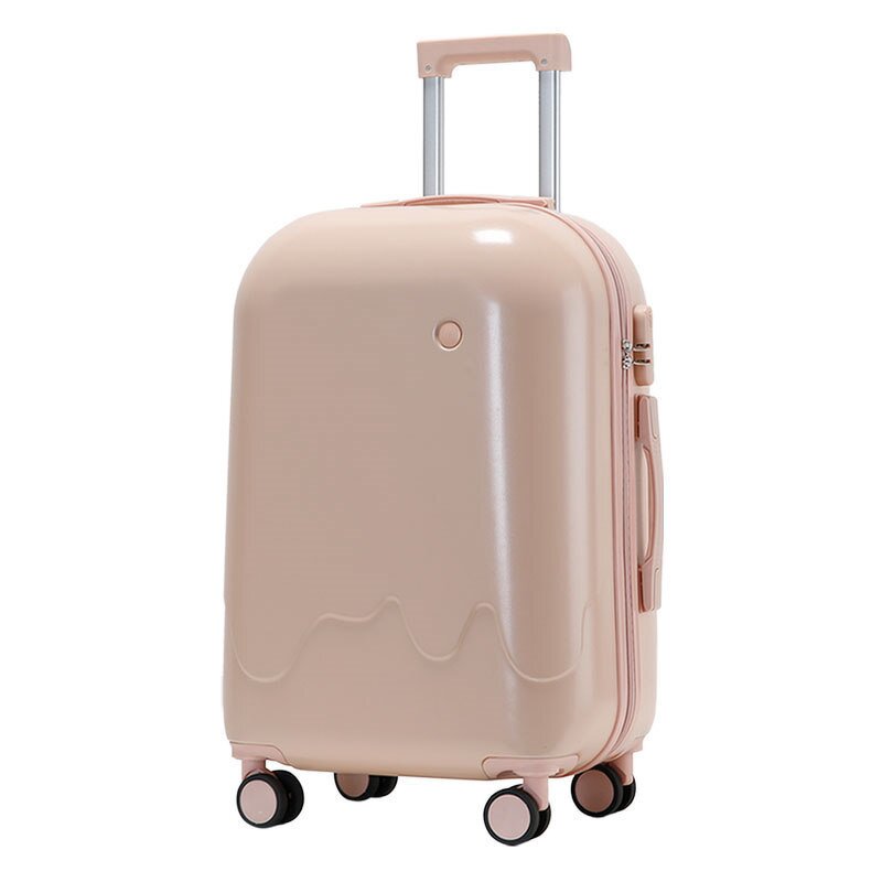 Student Suitcase Factory - OEM White Small Fresh Spinner Luggage