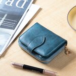 Women's Wallet Factory - OEM Wax Leather Multi Card Short Wallet