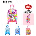 Kids Trolley Bag Factory - Bulk Cartoon Images 3D Print Suitcase