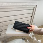 Women's Wallet Factory - OEM PU Simple Stripe Large Capacity Wallet