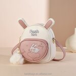 Shoulder Bag Factory - OEM Rabbit Embroidery PU Leather Backpack