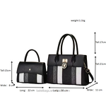 Women's Tote Bag Factory - OEM Casual Multi-color Striped 2-Piece Set