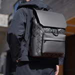 Men's Backpack Factory - OEM Large Capacity Diamond Pattern Laptop Bag