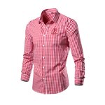 Shirt Manufacturer - OEM/ODM Men's Long-Sleeved Plaid Casual Shirt