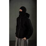 Jacket Factory - OEM/ODM Full Zipper Retro Ninja Mask Hooded Sweatshirt