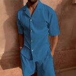 Corduroy Set Manufacturer - OEM/ODM Casual Ribbed Shirt Shorts Two Piece Set