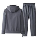 Tracksuit Set Factory - OEM/ODM Men's Fleece Running Hooded Jacket Set