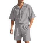 Suit Set Supplier - OEM/ODM Custom Men's Short-sleeved Shorts Casual Suit