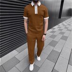 Polo Set Manufacturer - OEM/ODM Men's Short Sleeve Shirt Pants Set