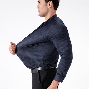 Shirt Manufacturer - OEM/ODM Long Sleeve Business Casual Striped