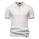 Polo Shirt Factory - OEM/ODM Men's Business Knitted Half Zip Polo