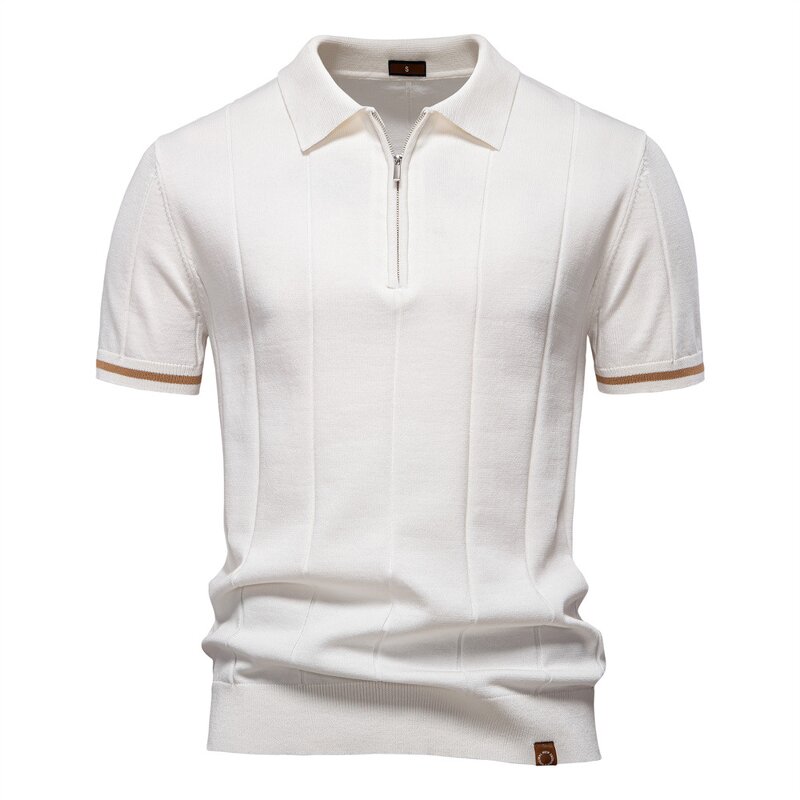 Polo Shirt Factory - OEM/ODM Men's Business Knitted Half Zip Polo