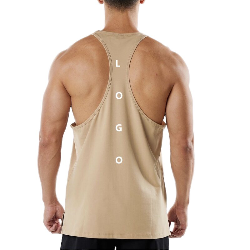Tank Top Factory - OEM/ODM Custom Logo 95% Cotton Gym Singlet
