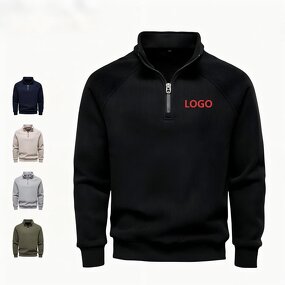 Sweatshirt Manufacturer - OEM/ODM Fleece Lined Half Zip Hoodies