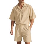 Suit Set Supplier - OEM/ODM Custom Men's Short-sleeved Shorts Casual Suit
