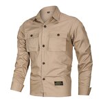 Flannel Shirt Supplier - Factory Wholesale Men's Long Sleeve Cargo Shirt