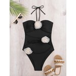 Swimsuit Factory - OEM/ODM Sexy High Leg Cutout Halter One Piece
