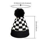 Beanie Hat Manufacturer - OEM/ODM Thick Plaid Jacquard Knit Cuff Hat