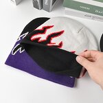 Beanie Hat Manufacturer - OEM/ODM Winter Flame Jacquard Acrylic Hip Hop Hat