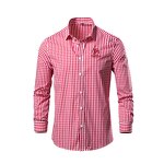 Shirt Manufacturer - OEM/ODM Men's Long-Sleeved Plaid Casual Shirt