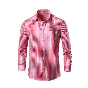 Shirt Manufacturer - OEM/ODM Men's Long-Sleeved Plaid Casual Shirt
