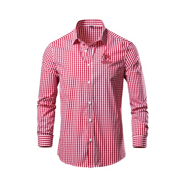 Shirt Manufacturer - OEM/ODM Men's Long-Sleeved Plaid Casual Shirt
