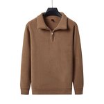 Hoodies Supplier - Factory Custom Winter Fleece Pullover Stand Collar