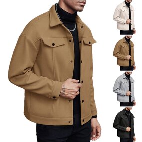 Coat Manufacturer - OEM/ODM Men's Business Casual Turn Down Collar