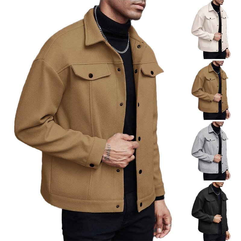 Coat Manufacturer - OEM/ODM Men's Business Casual Turn Down Collar