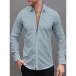 Shirt Factory - OEM/ODM Fashion Lapel Zipper Button Dress Shirt