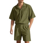 Suit Set Supplier - OEM/ODM Custom Men's Short-sleeved Shorts Casual Suit