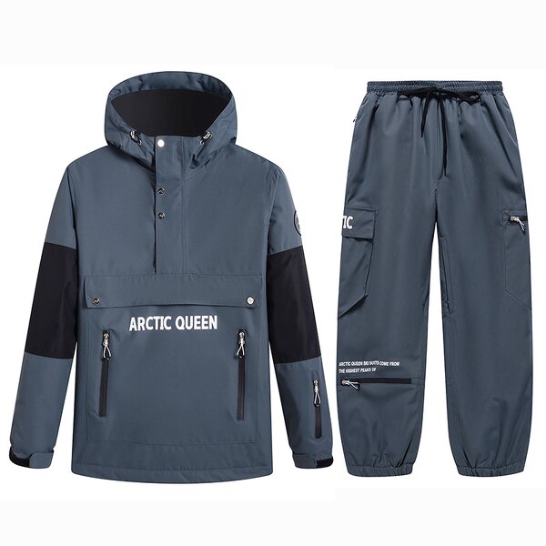 Ski Suit Set Factory - OEM/ODM Solid Windproof Waterproof Jacket Pants Set