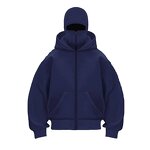Jacket Factory - OEM/ODM Full Zipper Retro Ninja Mask Hooded Sweatshirt