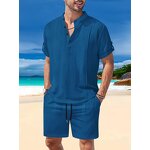 Summer Set Manufacturer - OEM/ODM Multi-Pocket Cargo T-Shirt Shorts Set