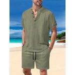Summer Set Manufacturer - OEM/ODM Multi-Pocket Cargo T-Shirt Shorts Set