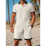 Beach Suit Factory - OEM/ODM Hawaiian Men's Lapel Shirt Shorts Set