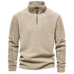 Hoodies Supplier - Factory Custom Stand Collar 1/4 Zip Pullover