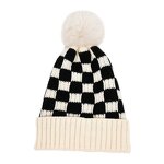 Beanie Hat Manufacturer - OEM/ODM Thick Plaid Jacquard Knit Cuff Hat