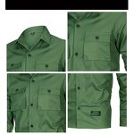 Flannel Shirt Supplier - Factory Wholesale Men's Long Sleeve Cargo Shirt
