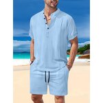 Summer Set Manufacturer - OEM/ODM Multi-Pocket Cargo T-Shirt Shorts Set
