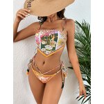 Bikini Set Factory - OEM/ODM Modern Chic Ethnic Square Neck Swimwear