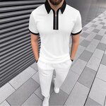 Polo Set Manufacturer - OEM/ODM Men's Short Sleeve Shirt Pants Set