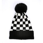 Beanie Hat Manufacturer - OEM/ODM Thick Plaid Jacquard Knit Cuff Hat
