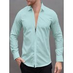 Shirt Factory - OEM/ODM Fashion Lapel Zipper Button Dress Shirt